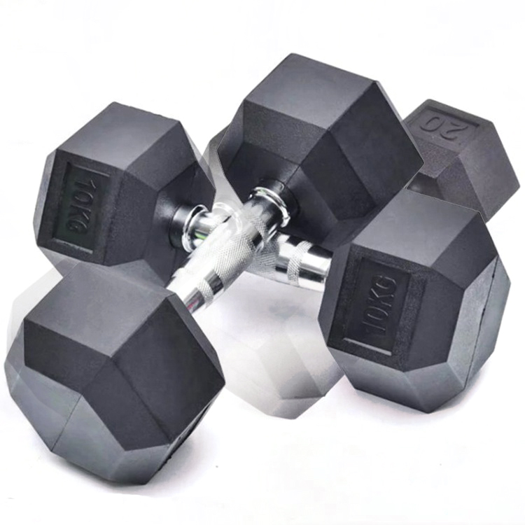 Rubber Hex Dumbbell