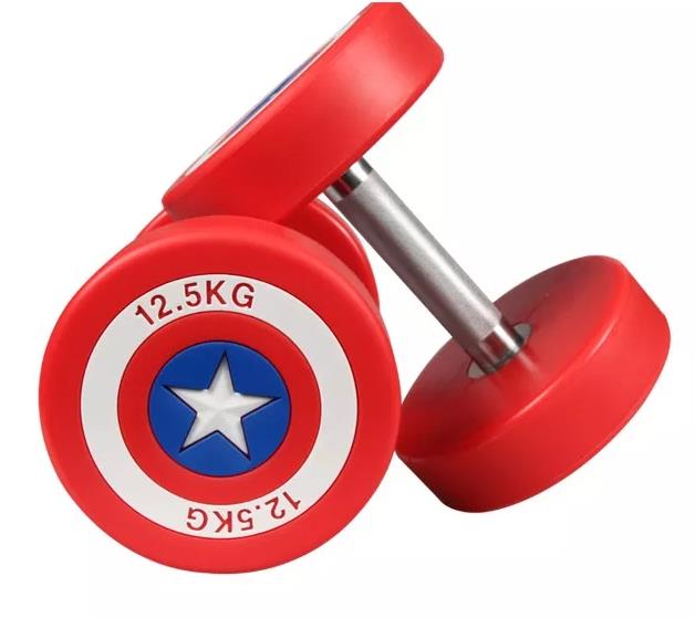 Captain America dumbbells have become a new favorite in the fitness industry